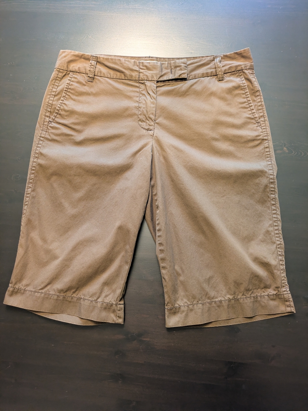 J. Crew Brown City Fit Chino Walking Shorts Sz 6